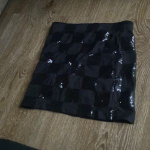 Kids skirt black with shimmer